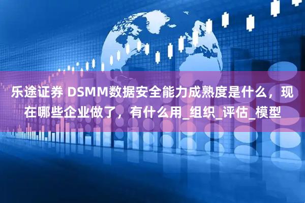 乐途证券 DSMM数据安全能力成熟度是什么，现在哪些企业做了，有什么用_组织_评估_模型