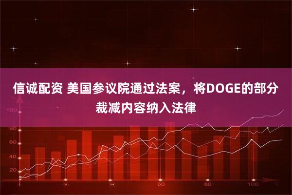 信诚配资 美国参议院通过法案，将DOGE的部分裁减内容纳入法律